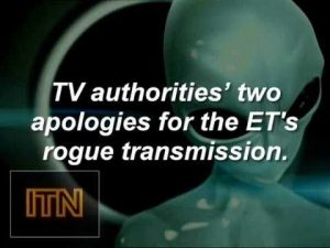 Read more about the article Emisia postului TV britanic, ITN, intrerupta de un mesaj extraterestru, in 1977, care a provocat panica