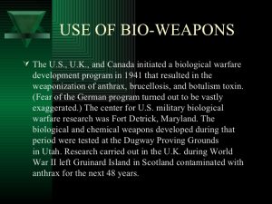 Read more about the article SUA dezvoltă arme biologice în secret