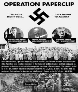 Read more about the article Operaţiunea Paperclip a dus în SUA 1600 de oameni de ştiinţă nazişti