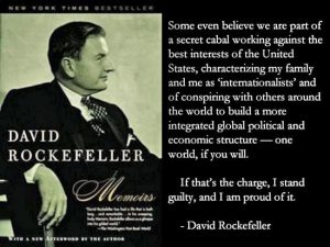 Read more about the article David Rockefeller susține Noua Ordine Mondială: „Mă declar vinovat și sunt mândru de asta”