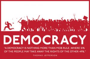 Read more about the article Democraţia – un mit pentru manipularea maselor
