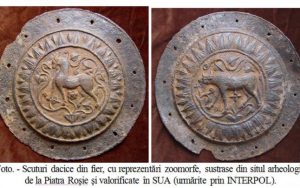 Enigmele scuturilor dacice din Piatra Roşie: ce reprezintă comorile preţioase decorate cu imaginile unor fiinţe sacre