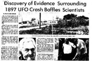 Read more about the article Incidentul Aurora: Cu 50 de ani înainte de Roswell, un OZN masiv s-a prăbușit lângă Dallas