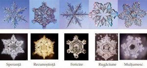 Read more about the article Recunoştinţa, mulţumirea, înţelepciunea, frumuseţea, spiritul înalt, universul etc. cristalizează apa în forme superbe
