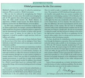 Read more about the article ONU și Guvernul Mondial: 1994 – În „Raportul pentru Dezvoltarea Umană”, publicat de Programul ONU pentru Dezvoltare, există o secţiune intitulată „Guvernarea globală pentru secolul 21”